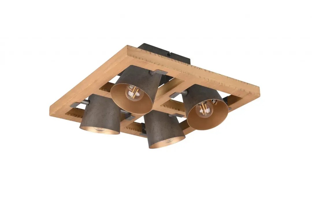 Trio 4 pontos világítótest Bell nikkel antik megjelenésű 4 x E14 Trio 4 pontos világítótest Bell nikkel antik megjelenésű 4 x E14