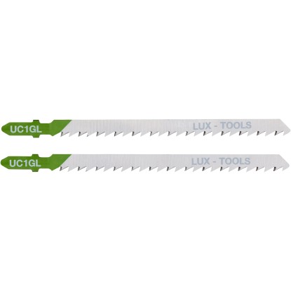 LUX-TOOLS dekopírfűrészlap faanyag vágásához, hosszú, kúposra köszörült, T-szár, LUX-TOOLS dekopírfűrészlap faanyag vágásához, hosszú, kúposra köszörült, T-szár,