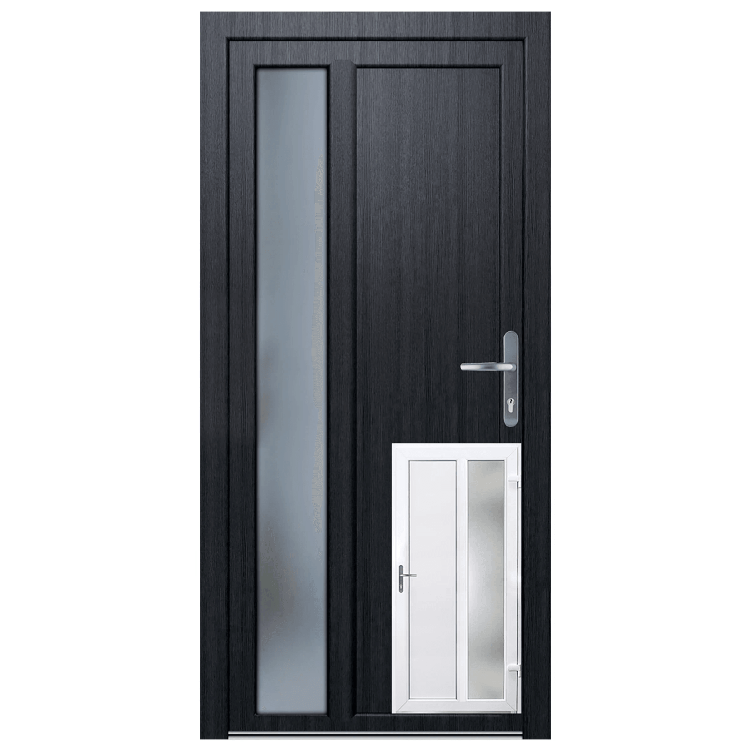 Panto K511 DIN J mellékbejárati ajtó belül 98 cm x 198 cm fehér/kívül antracit Panto K511 DIN J mellékbejárati ajtó belül 98 cm x 198 cm fehér/kívül antracit