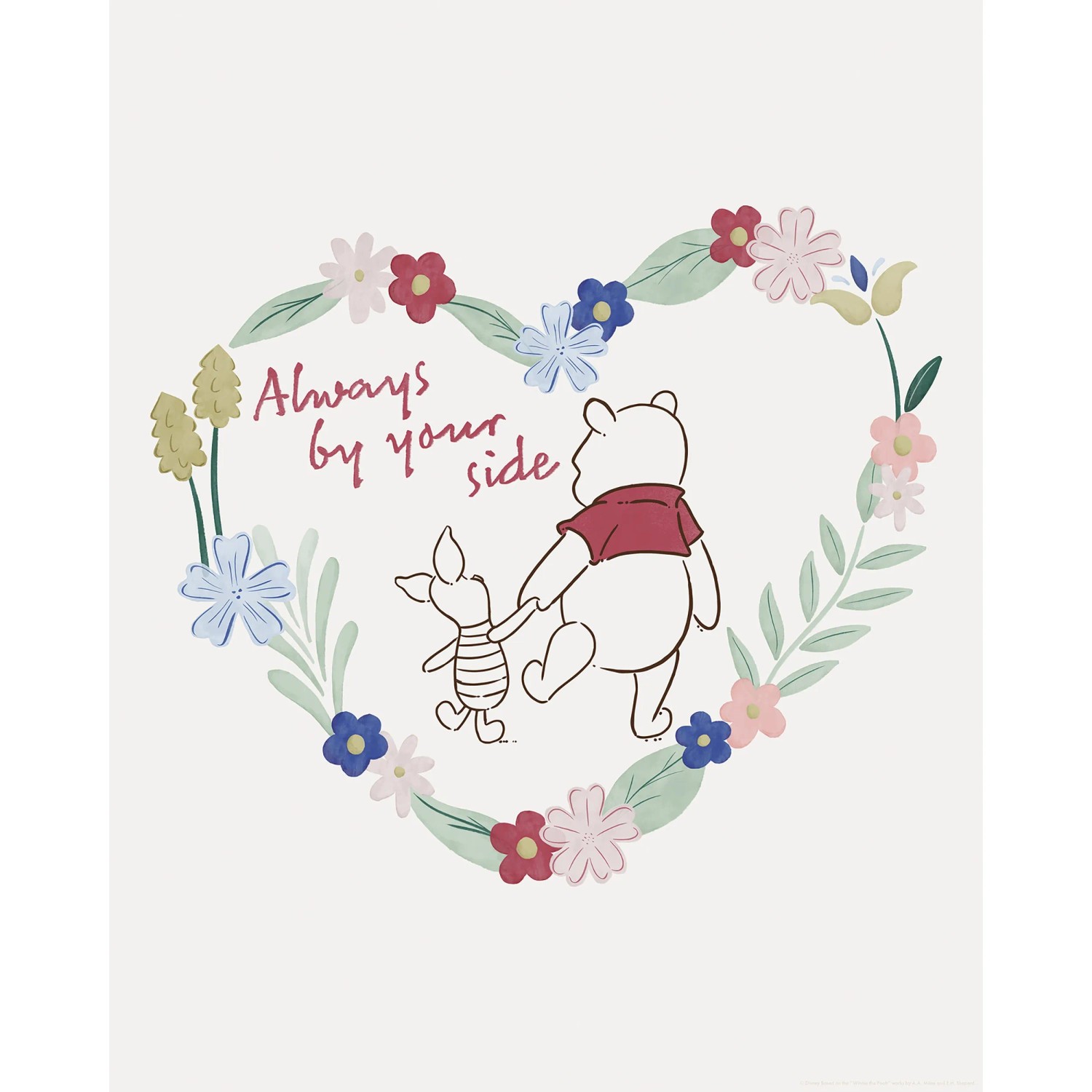 Komar Disney Winnie the Pooh Always by Your Side falikép 40 cm x 50 cm színes Komar Disney Winnie the Pooh Always by Your Side falikép 40 cm x 50 cm színes