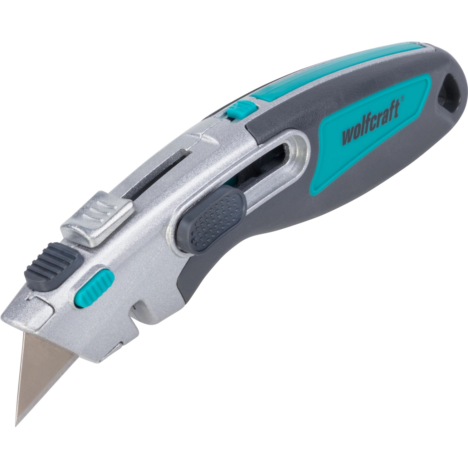 Wolfcraft Profi-Dual biztonsági kés trapézpengével Wolfcraft Profi-Dual biztonsági kés trapézpengével