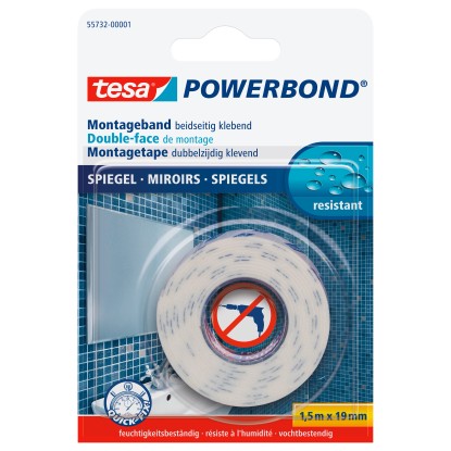 tesa Powerbond kétoldalas tükörragasztó szalag 1,5 m x 19 mm tesa Powerbond kétoldalas tükörragasztó szalag 1,5 m x 19 mm