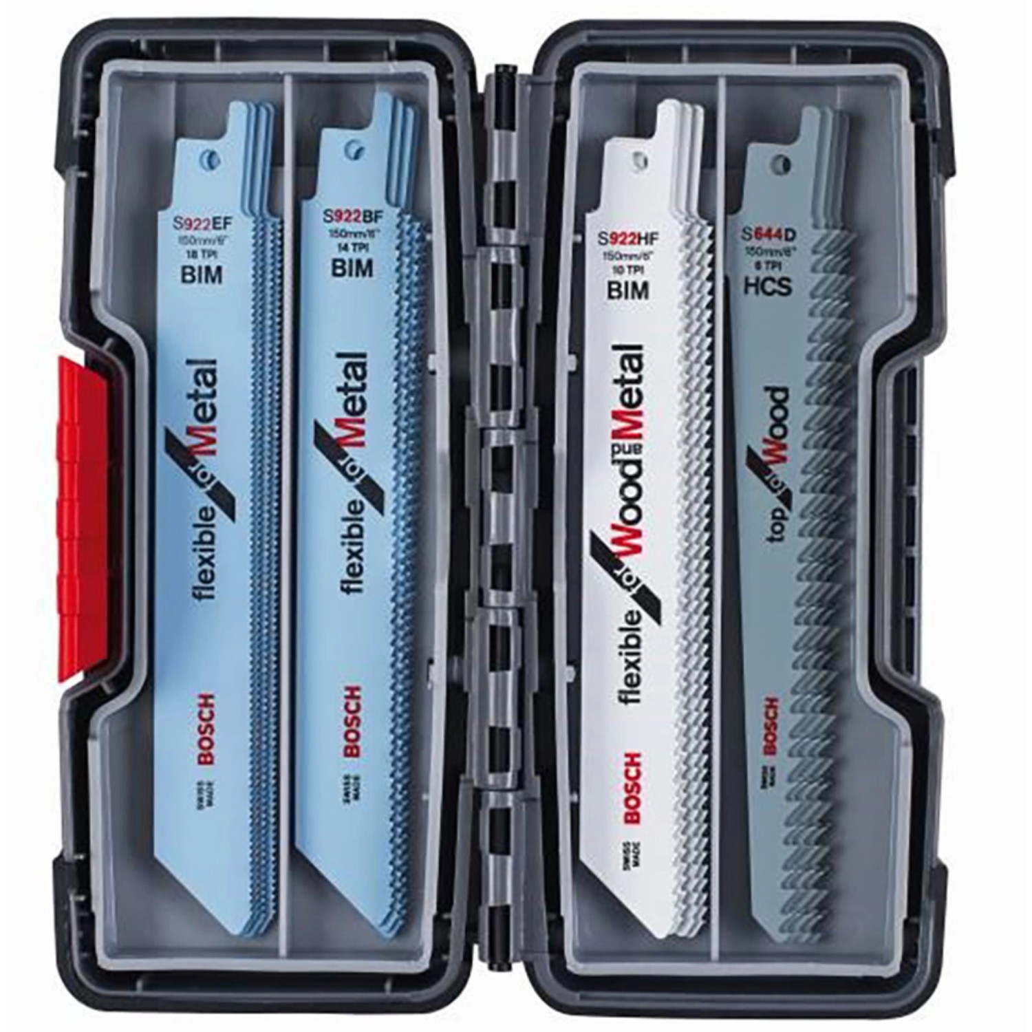 Bosch szablyafűrészlap-készlet 20 részes fához és fémekhez Bosch szablyafűrészlap-készlet 20 részes fához és fémekhez