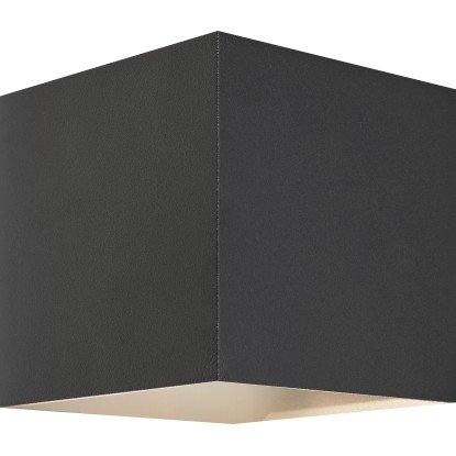 LED-es kültéri fali lámpa 3 W alumínium fekete négyzet alakú LED-es kültéri fali lámpa 3 W alumínium fekete négyzet alakú