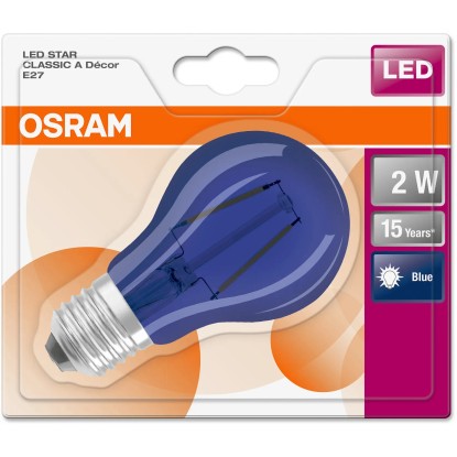 Osram LED-izzó E27 villanykörte alakú 2,5 W 10 lm 10,5 cm x 6 cm (Ma x Át) Osram LED-izzó E27 villanykörte alakú 2,5 W 10 lm 10,5 cm x 6 cm (Ma x Át)