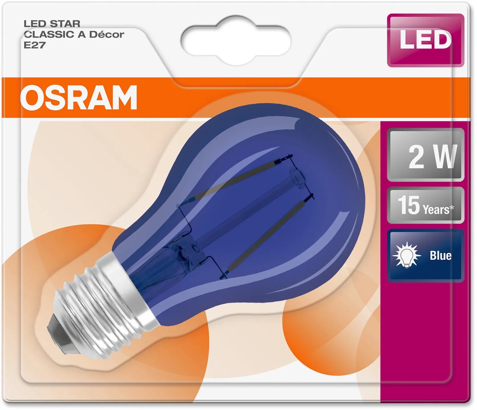 Osram LED-izzó E27 villanykörte alakú 2,5 W 10 lm 10,5 cm x 6 cm (Ma x Át) Osram LED-izzó E27 villanykörte alakú 2,5 W 10 lm 10,5 cm x 6 cm (Ma x Át)
