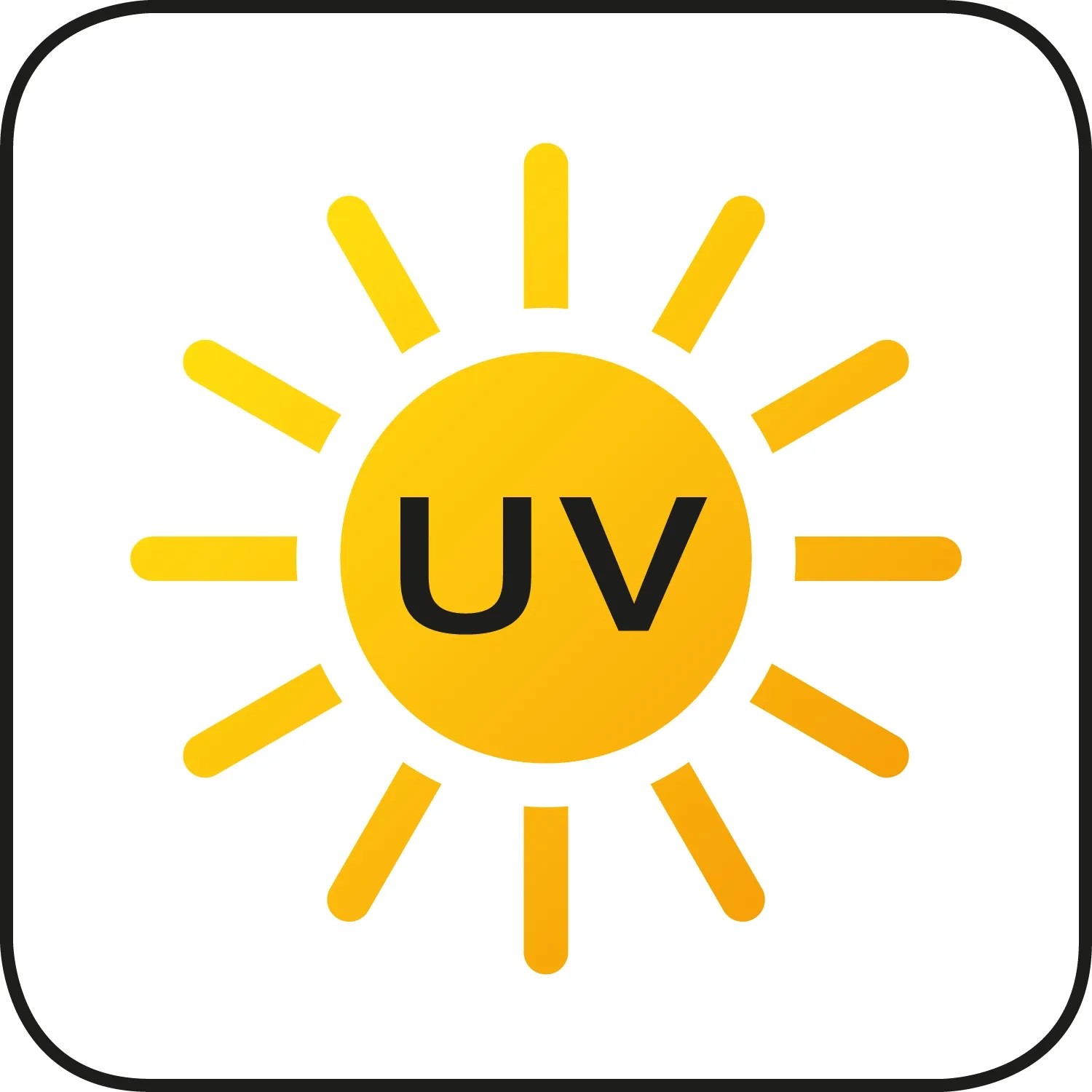 UV-állóság szimbólum a Scheurich Wave Globe virágtartóhoz. UV-állóság szimbólum a Scheurich Wave Globe virágtartóhoz.