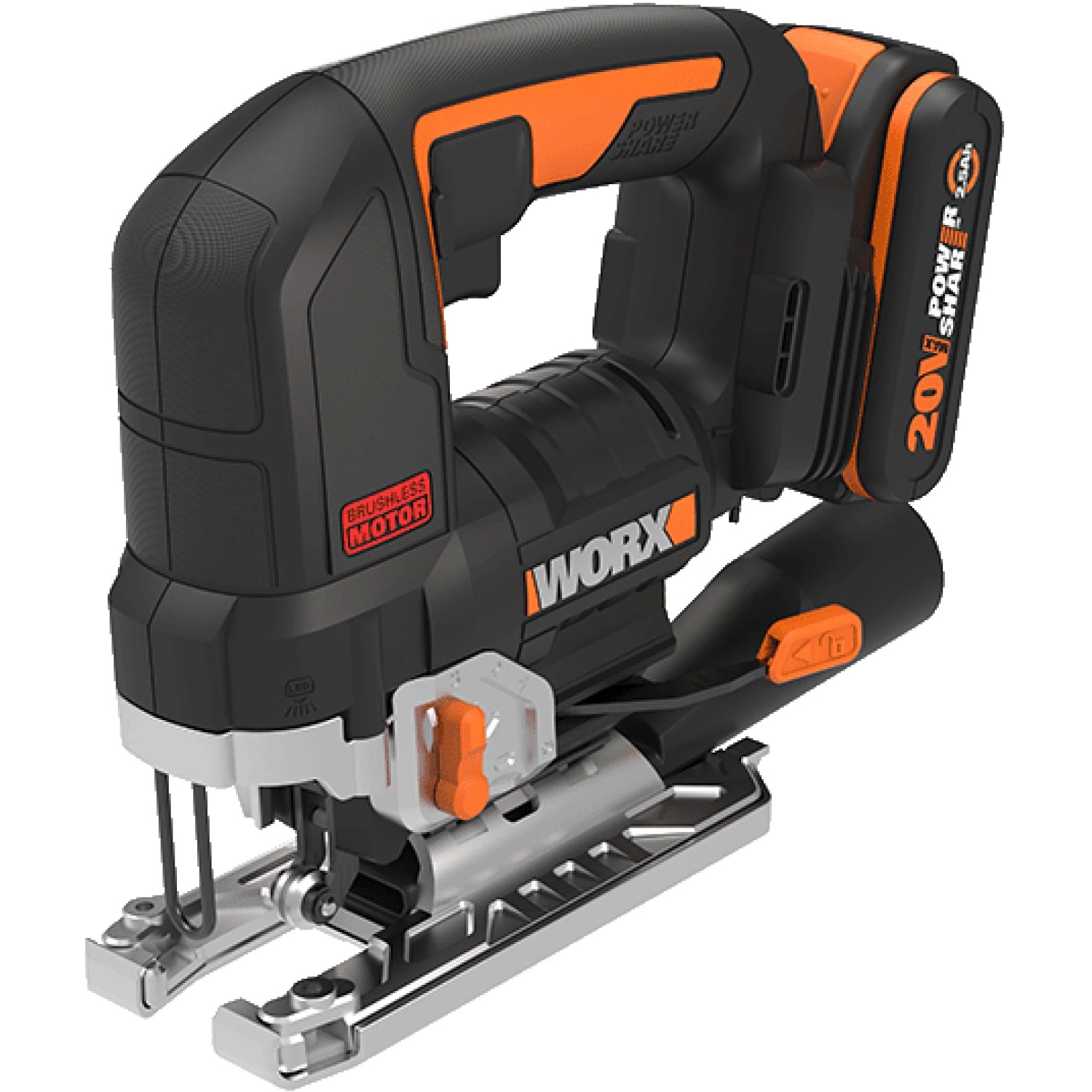 Worx Nitro WX542 20 V akkus lengőpengés dekopírfűrész akkumulátorral és töltővel Worx Nitro WX542 20 V akkus lengőpengés dekopírfűrész akkumulátorral és töltővel