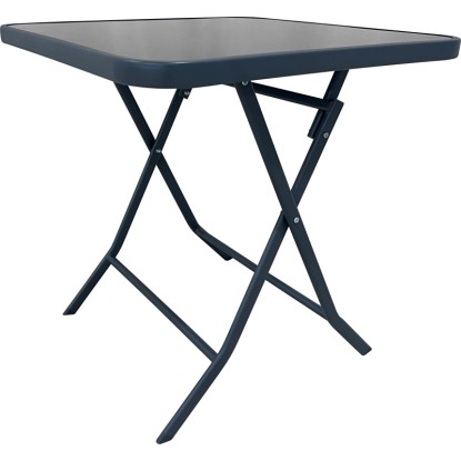 Toconao négyzet alakú összecsukható asztal antracit 70 cm x 70 cm Toconao négyzet alakú összecsukható asztal antracit 70 cm x 70 cm