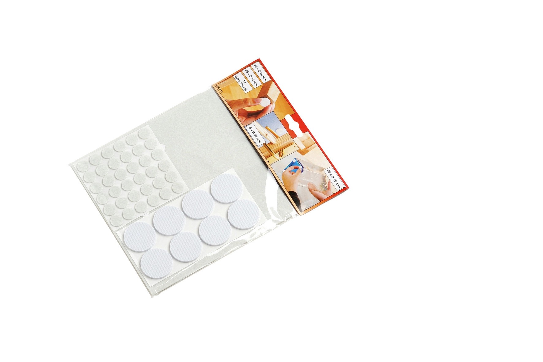 Öntapadós filckorong 131 db fehér Öntapadós filckorong 131 db fehér