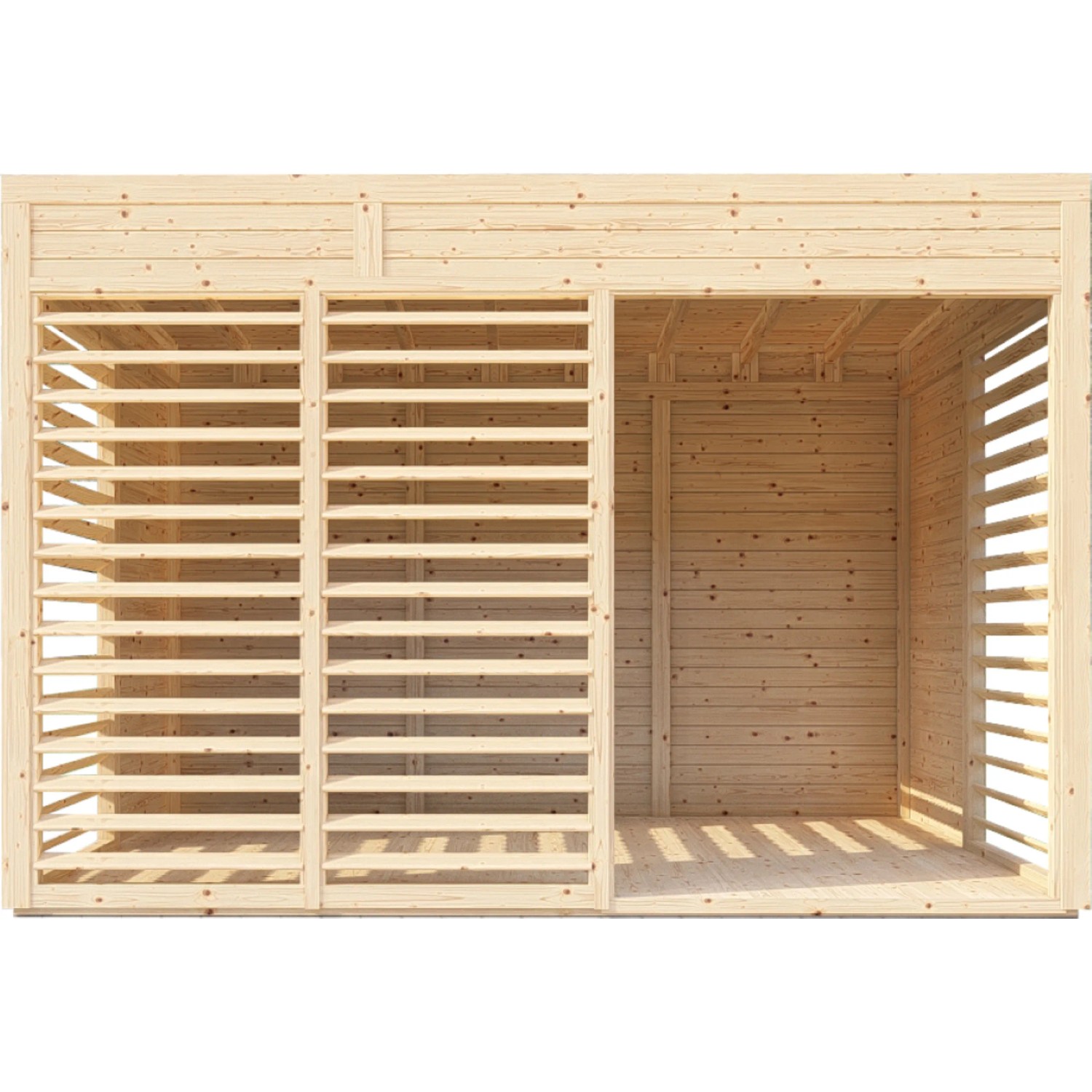 Bertilo fa kerti pavilon lounge, természetes kivitelben, lécekkel a magánéletért és nyitott kialakítással. Bertilo fa kerti pavilon lounge, természetes kivitelben, lécekkel a magánéletért és nyitott kialakítással.