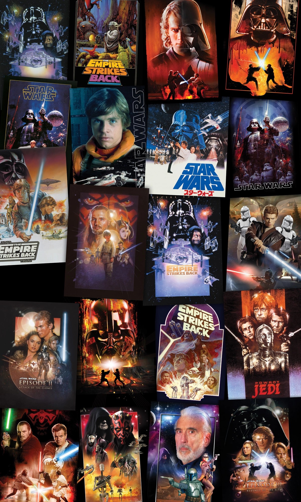 Komar vlies fotótapéta Star Wars Posters Collage 120 cm x 200 cm Komar vlies fotótapéta Star Wars Posters Collage 120 cm x 200 cm