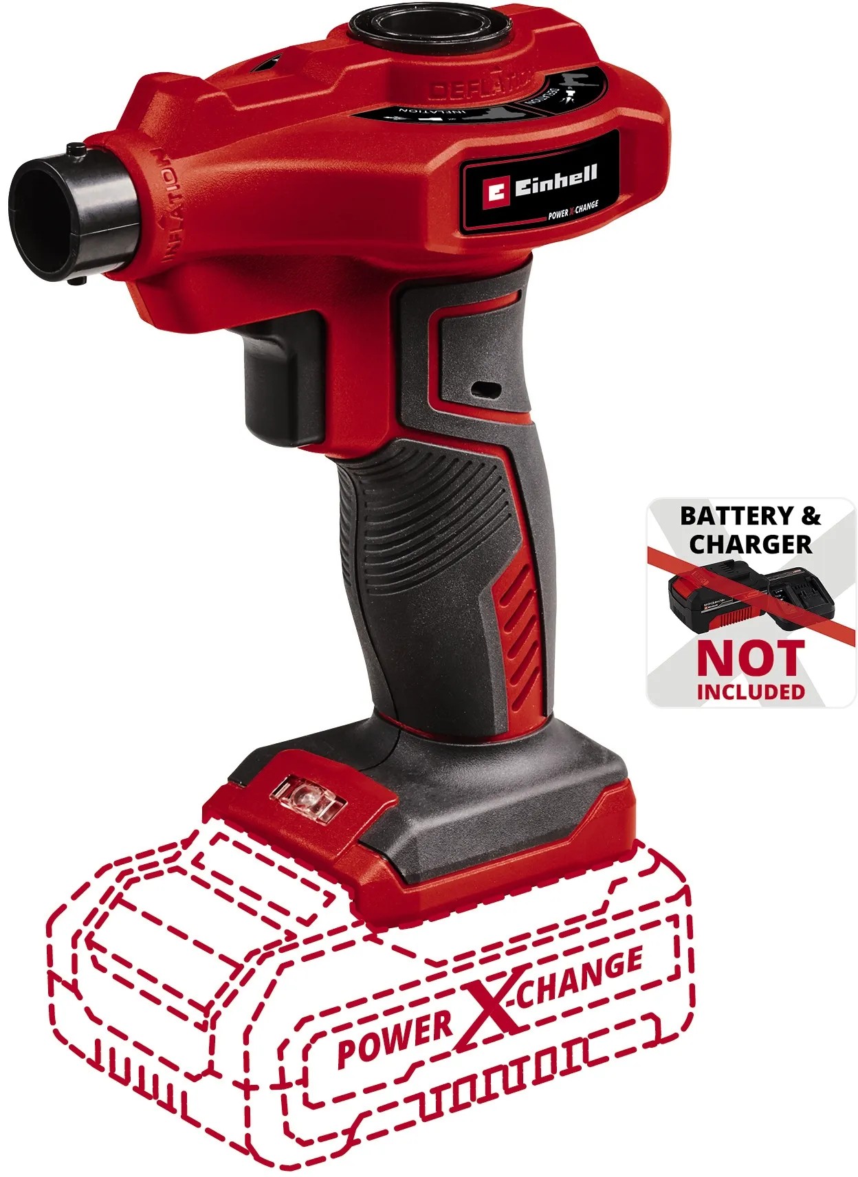 Einhell Power X-Change CE-AP 18 Li-Solo akkus pumpa (akku nélkül). Kompresszor matracokhoz és egyebekhez. Einhell Power X-Change CE-AP 18 Li-Solo akkus pumpa (akku nélkül). Kompresszor matracokhoz és egyebekhez.
