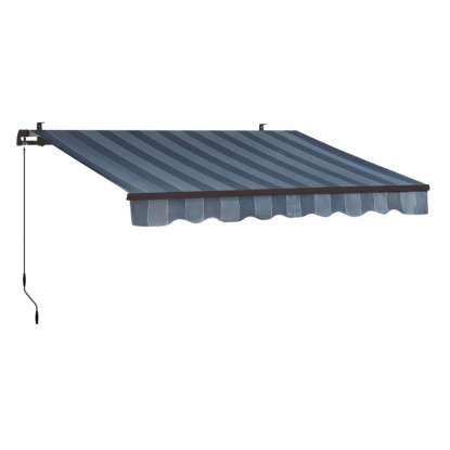 Aventura csuklókaros napellenző 3 m x 2 m kék-szürke Aventura csuklókaros napellenző 3 m x 2 m kék-szürke
