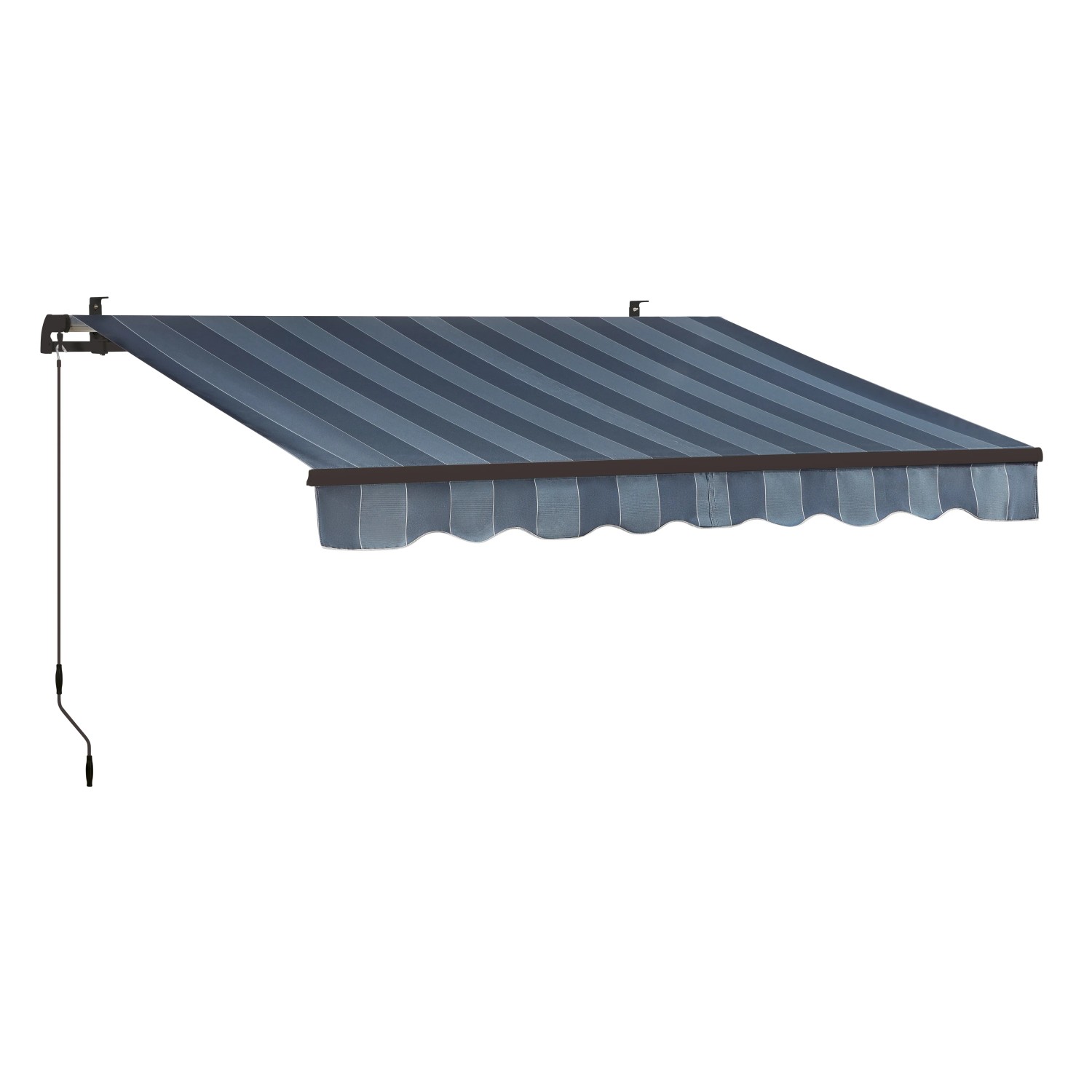 Aventura csuklókaros napellenző 3 m x 2 m kék-szürke Aventura csuklókaros napellenző 3 m x 2 m kék-szürke
