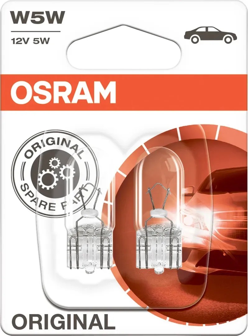 Osram W5W Original jelzőlámpa, 12V 5W, autóelektronikához. Osram W5W Original jelzőlámpa, 12V 5W, autóelektronikához.