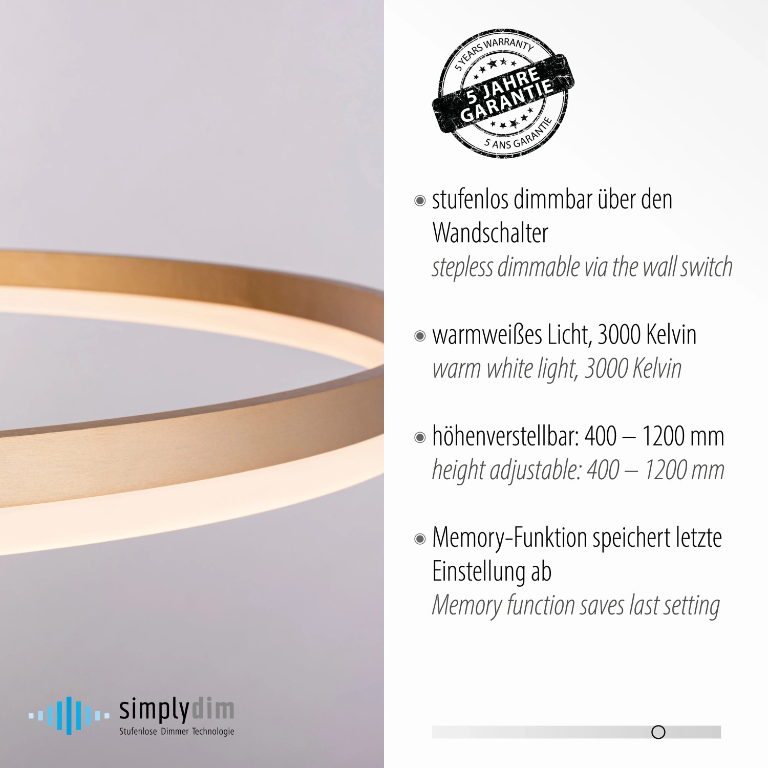 Modern Paul Neuhaus Helia LED függőlámpa, sárgaréz színű, dimmelhető, Ø 80 cm. Modern Paul Neuhaus Helia LED függőlámpa, sárgaréz színű, dimmelhető, Ø 80 cm.