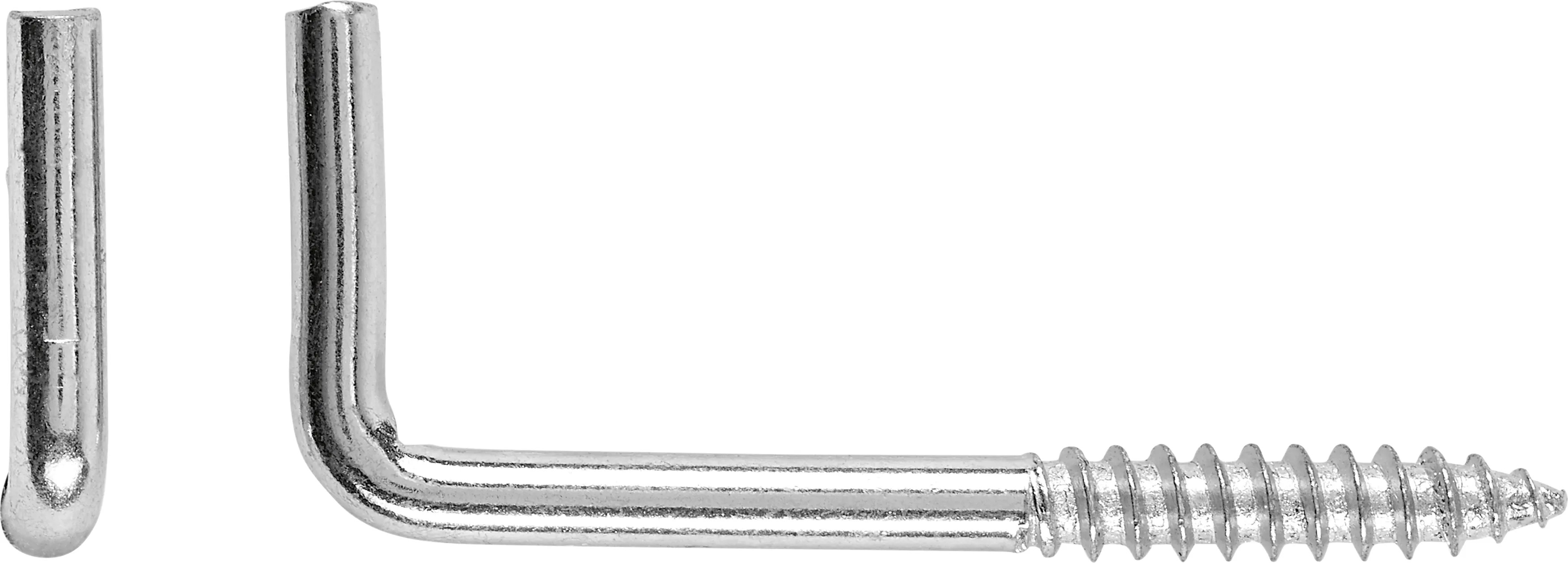 Horganyzott egyenes csavaros kampó átmérő 3 x 40 mm 8 db Horganyzott egyenes csavaros kampó átmérő 3 x 40 mm 8 db