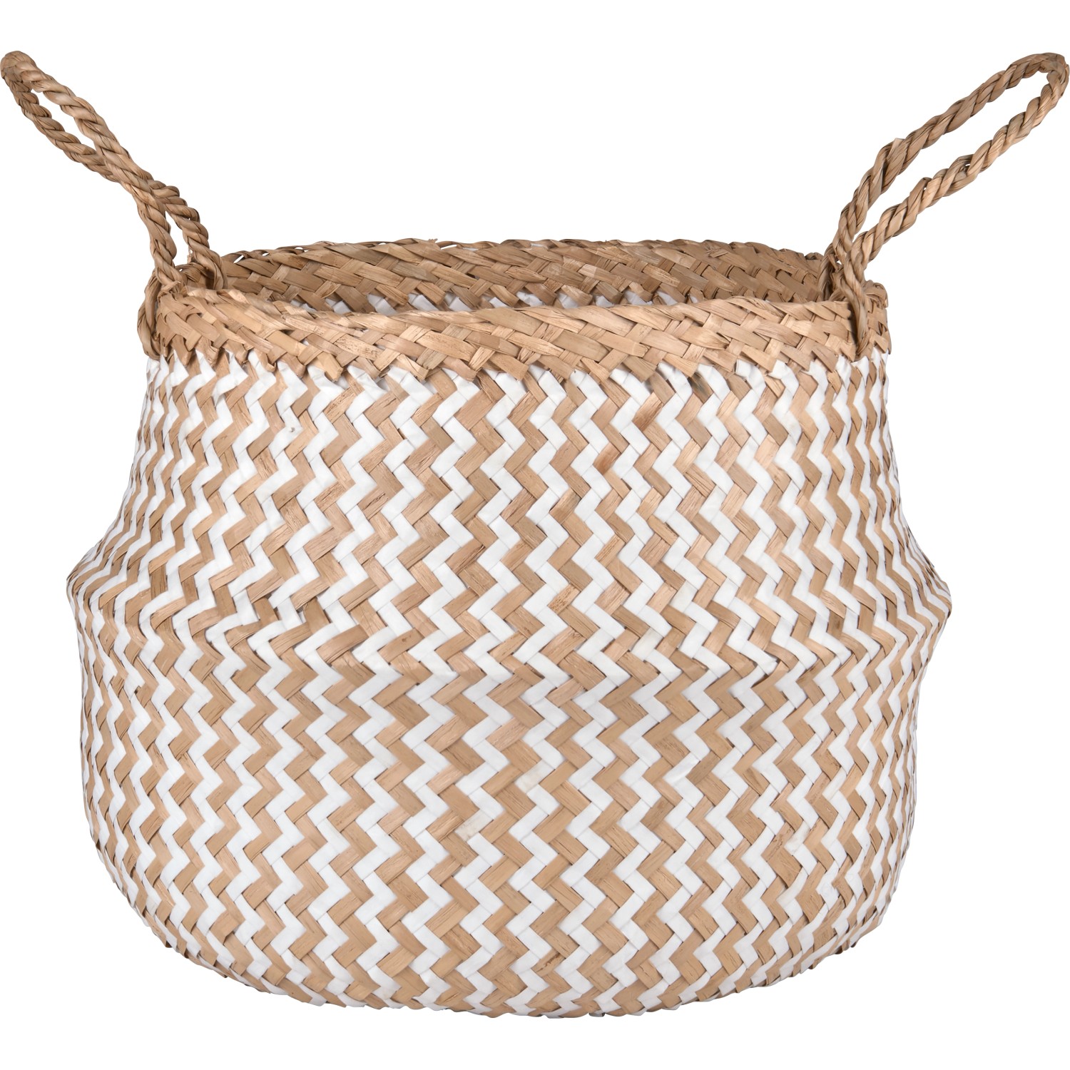 Minimalist Zen tárolókosár 30 cm x 25 cm átmérő természetes színű-fehér Minimalist Zen tárolókosár 30 cm x 25 cm átmérő természetes színű-fehér