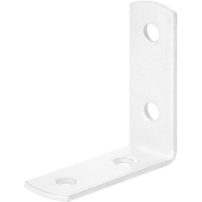 Székszegletvas fehér porszórt 40 mm x 40 mm x 14 mm Székszegletvas fehér porszórt 40 mm x 40 mm x 14 mm