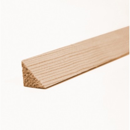 Háromszögléc erdeifenyő 18 mm x 18 mm x 2100 mm Háromszögléc erdeifenyő 18 mm x 18 mm x 2100 mm