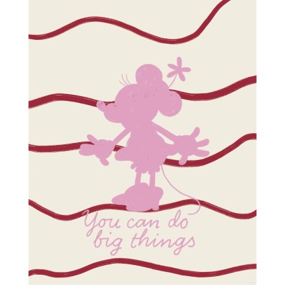 Komar Disney Minnie Mouse You Can Do Big Things falikép 40 cm x 50 cm rózsaszín Komar Disney Minnie Mouse You Can Do Big Things falikép 40 cm x 50 cm rózsaszín