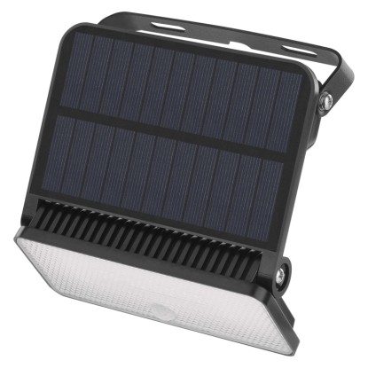 Fekete LED-es kültéri reflektor napelemmel a kertbe. Fekete LED-es kültéri reflektor napelemmel a kertbe.