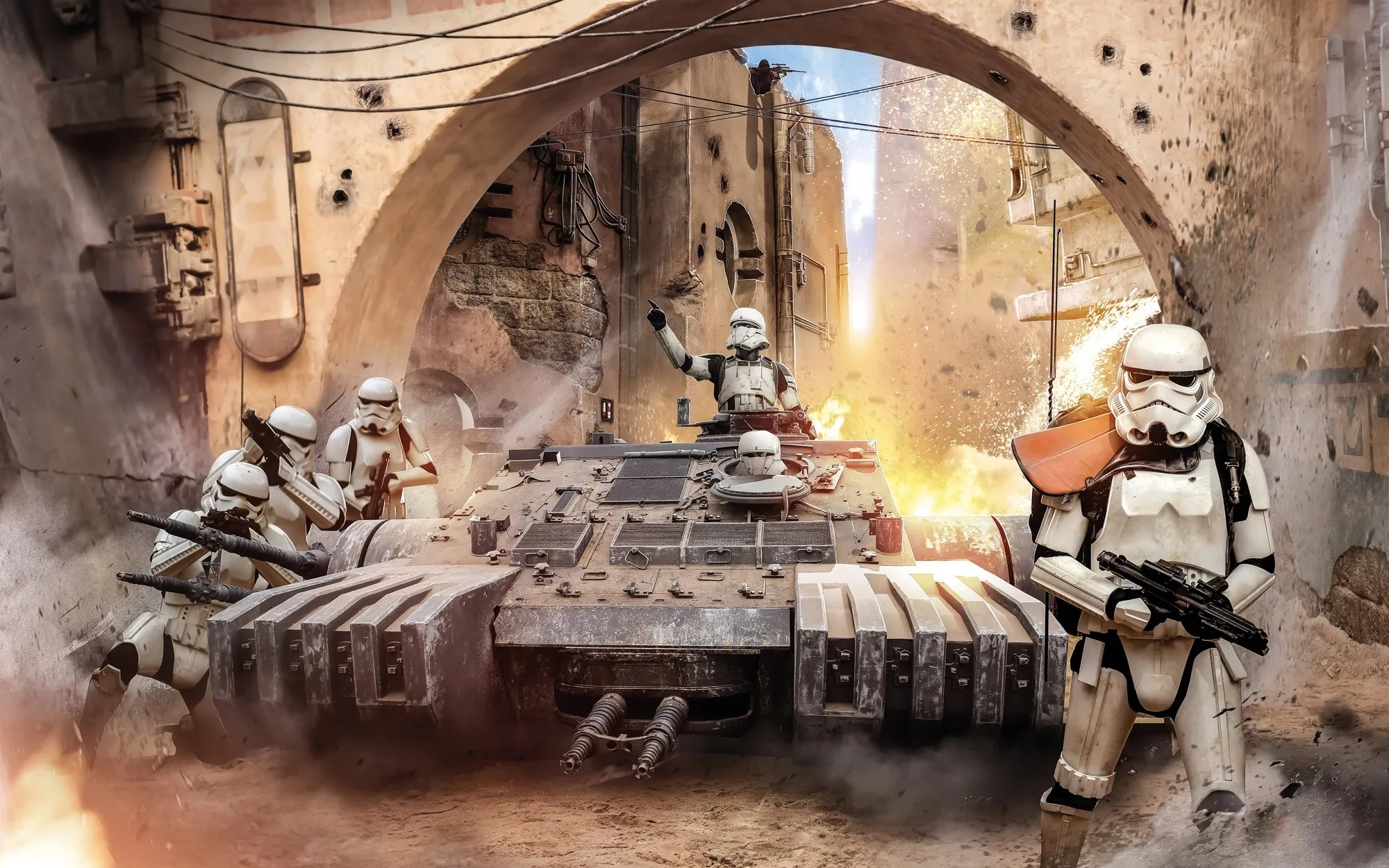 Komar vlies fotótapéta Star Wars Tanktrooper 400 cm x 250 cm Komar vlies fotótapéta Star Wars Tanktrooper 400 cm x 250 cm