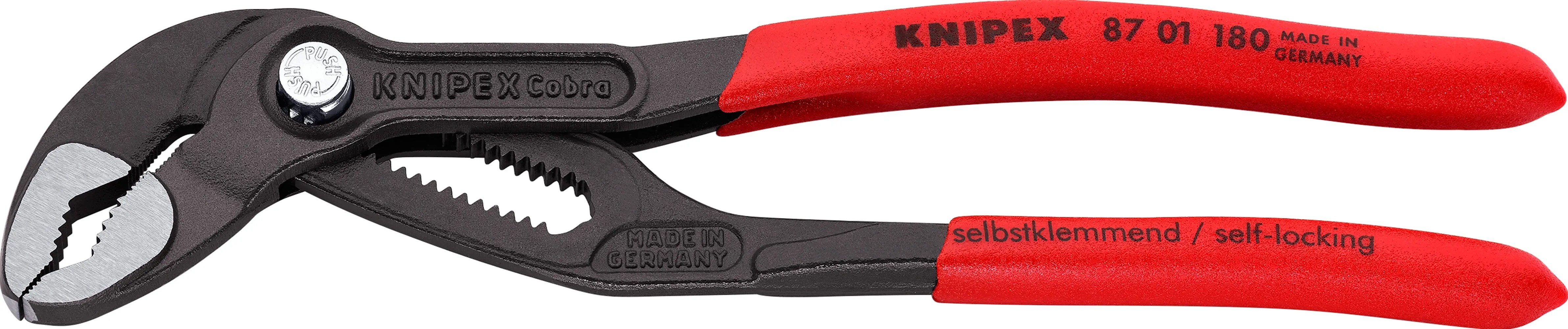 Knipex csőfogó Cobra szürke atramentált 180 mm Knipex csőfogó Cobra szürke atramentált 180 mm