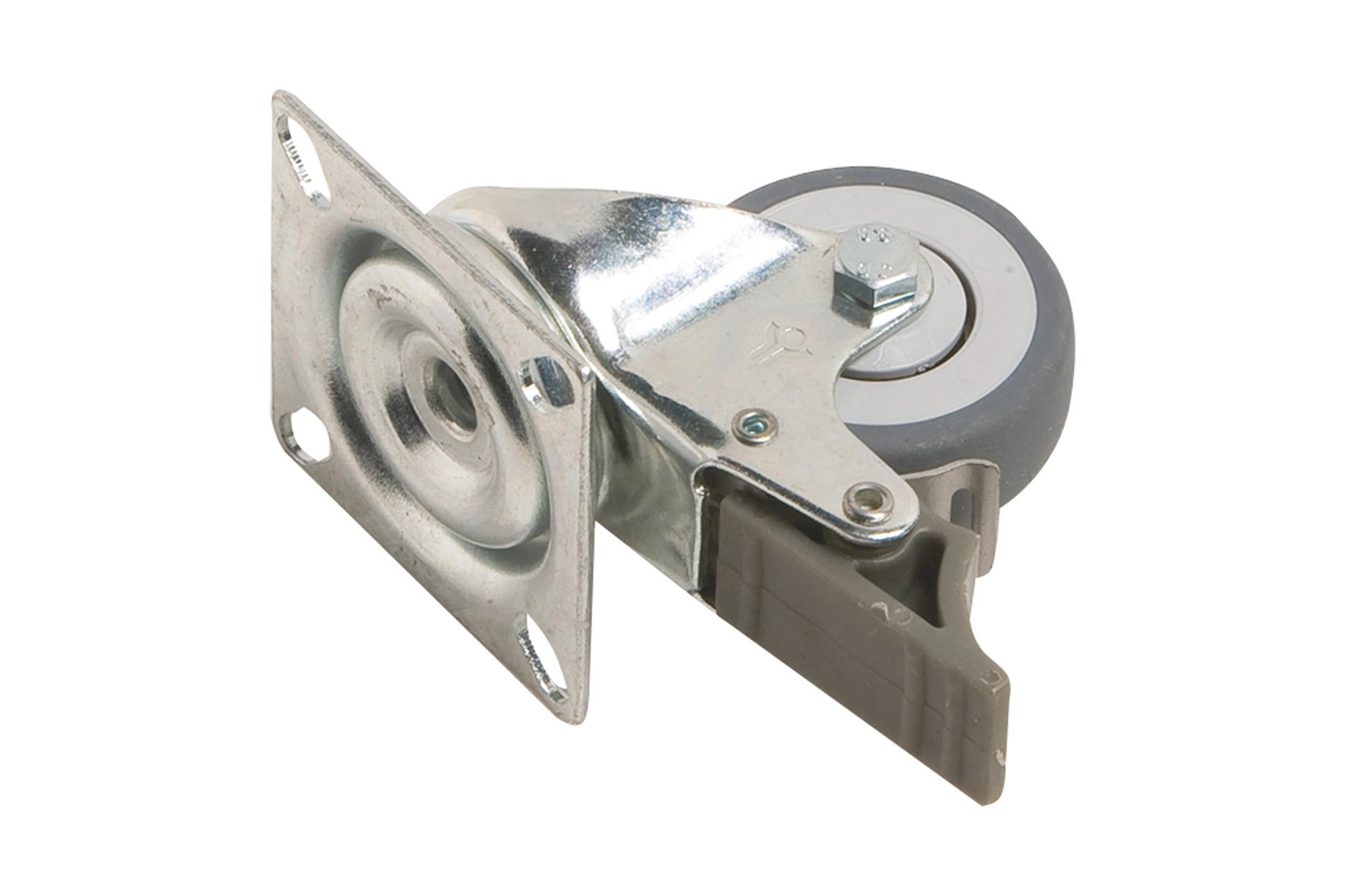 Önbeálló készülékgörgő lemezzel, átmérő: 50 mm, 45 kg Önbeálló készülékgörgő lemezzel, átmérő: 50 mm, 45 kg