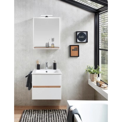 Pelipal 329 Mila fürdőszobabútor szett mosdóval, alsó szek. és tükörrel fehér Pelipal 329 Mila fürdőszobabútor szett mosdóval, alsó szek. és tükörrel fehér