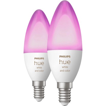 Philips Hue White and Color Ambiance LED gertya izzó E14 4 W 2 db Philips Hue White and Color Ambiance LED gertya izzó E14 4 W 2 db