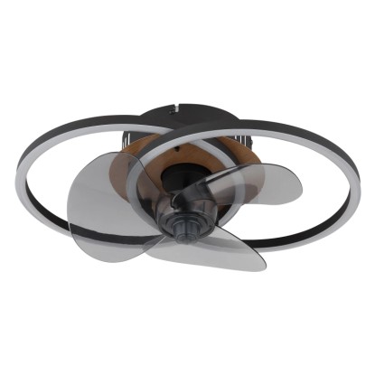 Koren LED fekete mennyezeti ventilátor lámpával 24W Koren LED fekete mennyezeti ventilátor lámpával 24W