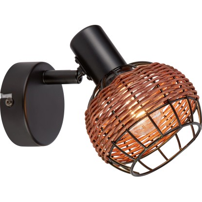 Buia mennyezeti lámpa 1 spotos E14 rattan megjelenés Buia mennyezeti lámpa 1 spotos E14 rattan megjelenés