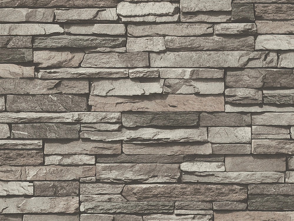 A.S. Creation Dekora Natur 6 fátyoltapéta, kő, szürke FSC® A.S. Creation Dekora Natur 6 fátyoltapéta, kő, szürke FSC®