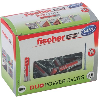 Fischer Duopower 5x25 S LD csavarral Fischer Duopower 5x25 S LD csavarral