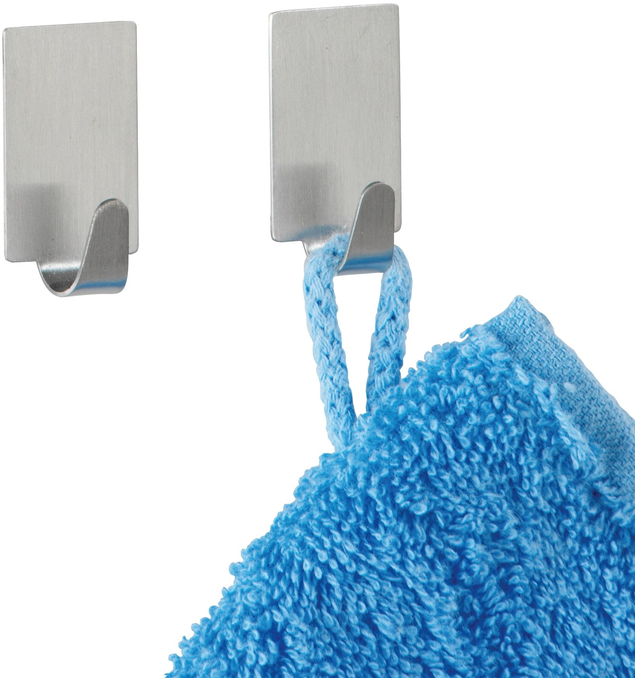 Wenko Strip-it négyszögletes akasztó matt rozsdamentes acél 4 darabos készlet Wenko Strip-it négyszögletes akasztó matt rozsdamentes acél 4 darabos készlet