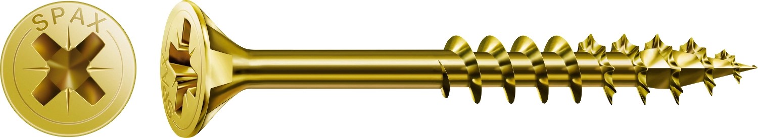 Spax süllyesztett fejű univerzális csavar PZ-behajt. 4 mm x 80 mm 10 darab Spax süllyesztett fejű univerzális csavar PZ-behajt. 4 mm x 80 mm 10 darab