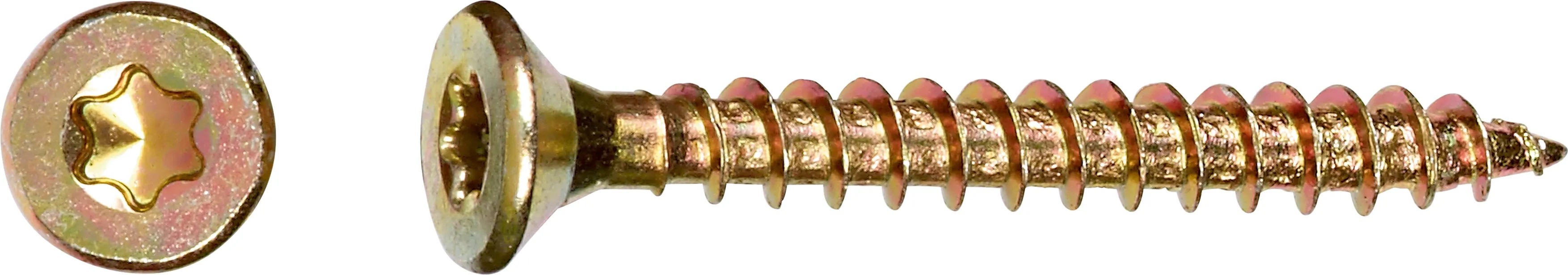 Süllyesztett fejű univerzális csavar TX-behajtás 4,5 mm x 20 mm 20 darab Süllyesztett fejű univerzális csavar TX-behajtás 4,5 mm x 20 mm 20 darab