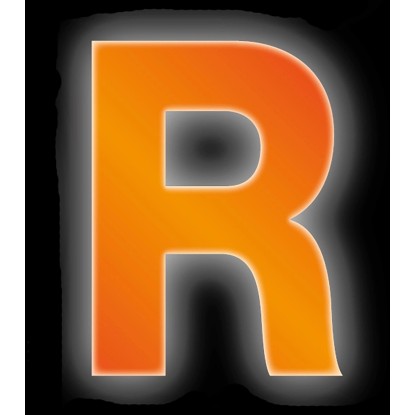 Conacord R felragasztható betű fényvisszaverő 8 cm narancssárga Conacord R felragasztható betű fényvisszaverő 8 cm narancssárga