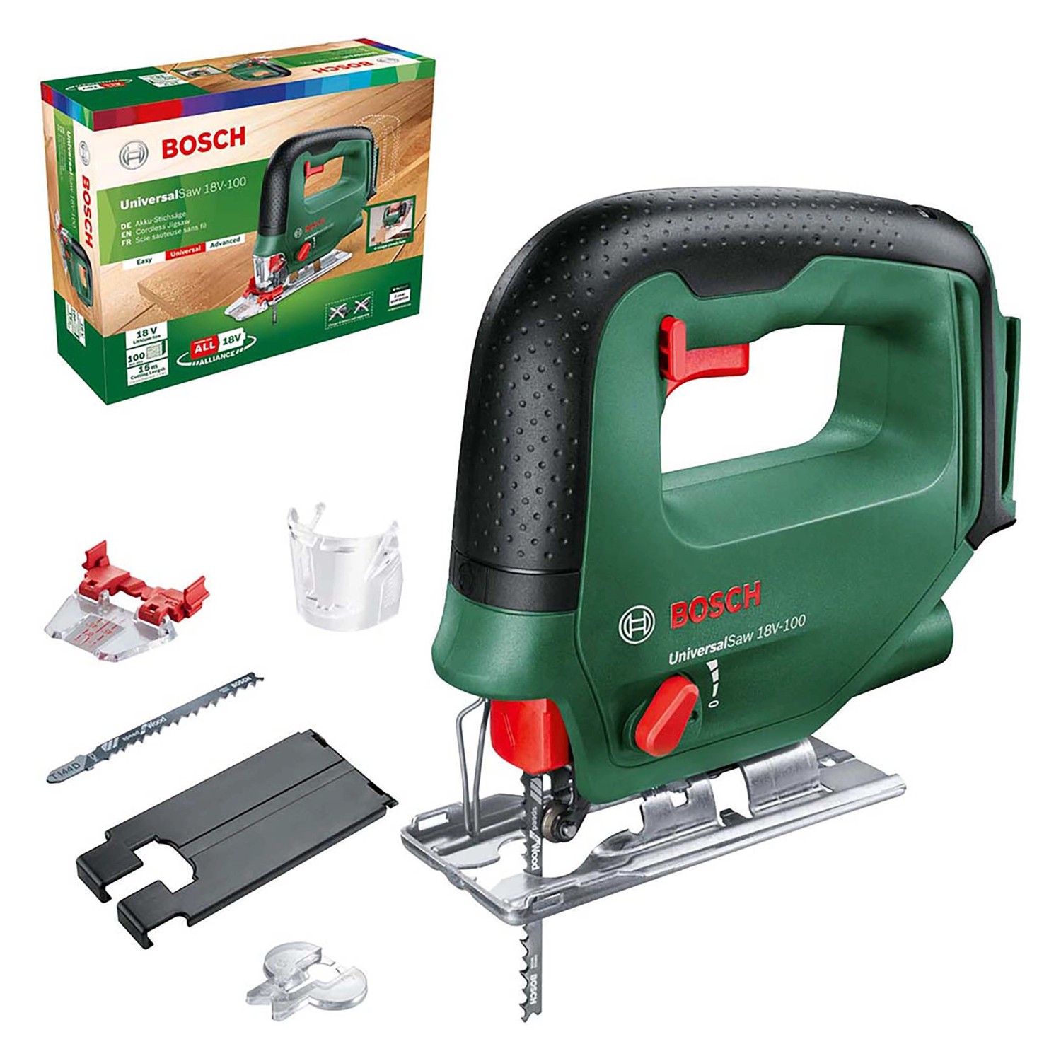 Bosch akkumulátoros UniversalSaw dekopírfűrész 18 V - 100 Solo Bosch akkumulátoros UniversalSaw dekopírfűrész 18 V - 100 Solo