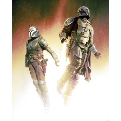 Komar nemszőtt fotótapéta Star Wars The Mandalorian Flight többszínű Komar nemszőtt fotótapéta Star Wars The Mandalorian Flight többszínű