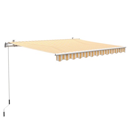 Aventura csuklókaros napellenző 300 cm x 200 cm sárga-fehér csíkos Aventura csuklókaros napellenző 300 cm x 200 cm sárga-fehér csíkos