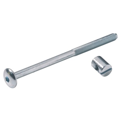 Összekötő vasalat lapos fejjel és csappal, horganyzott acél, 4 darab Összekötő vasalat lapos fejjel és csappal, horganyzott acél, 4 darab