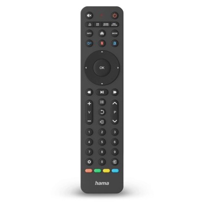 Hama univerzális távirányító TV-hez és 8 eszközhöz applikációs gombokkal Hama univerzális távirányító TV-hez és 8 eszközhöz applikációs gombokkal