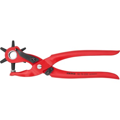 Knipex forgó lyukasztófogó piros porszórt 220 mm Knipex forgó lyukasztófogó piros porszórt 220 mm