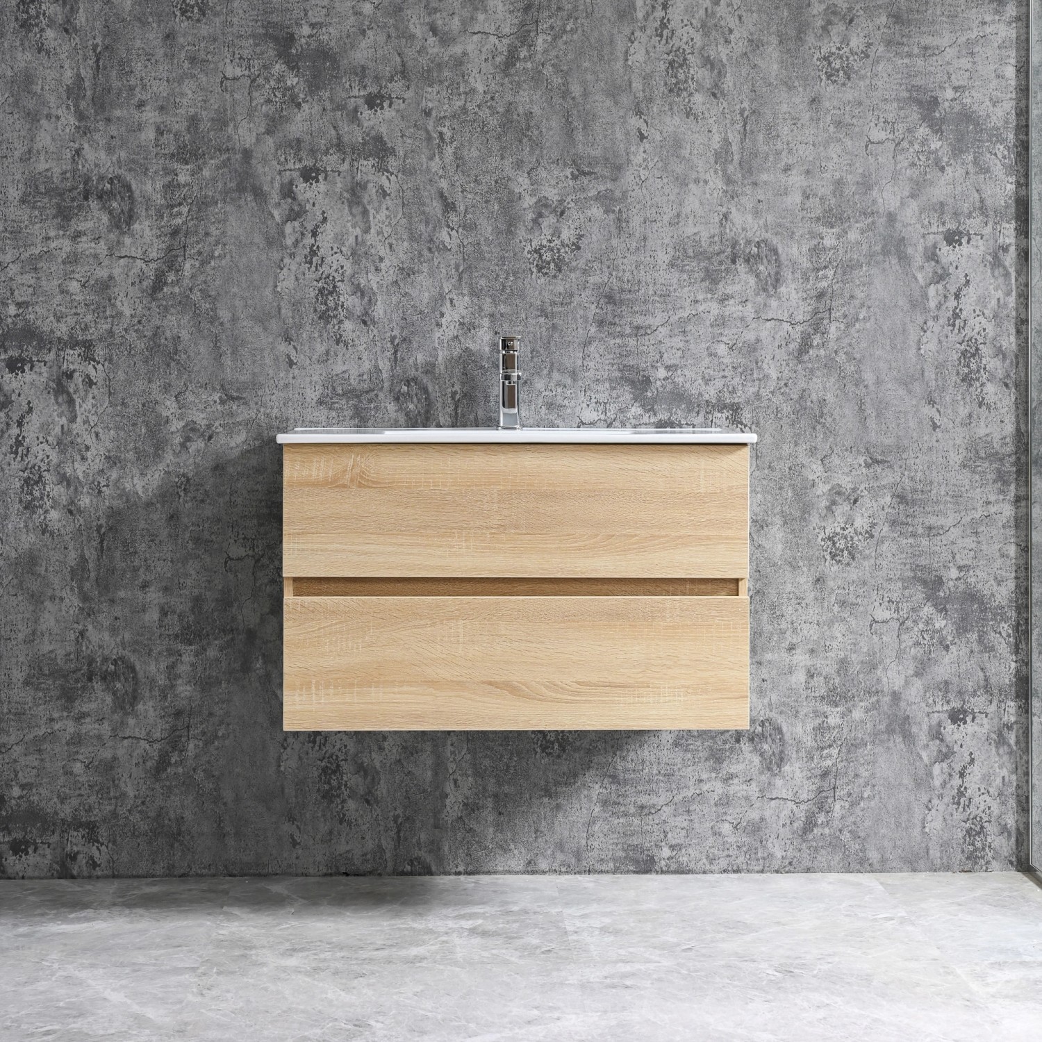 Sanotechnik Corbo mosdókagyló 80 cm barna Softclose funkcióval Sanotechnik Corbo mosdókagyló 80 cm barna Softclose funkcióval