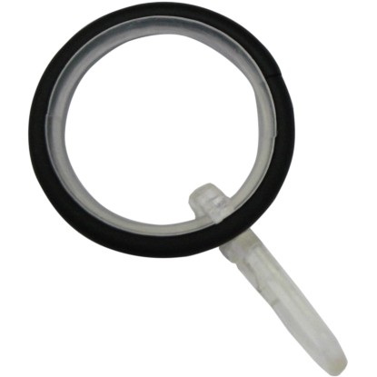 Gardinia Kreta függönykarikák csúszóbetéttel fekete 12 cm x 3 cm Gardinia Kreta függönykarikák csúszóbetéttel fekete 12 cm x 3 cm