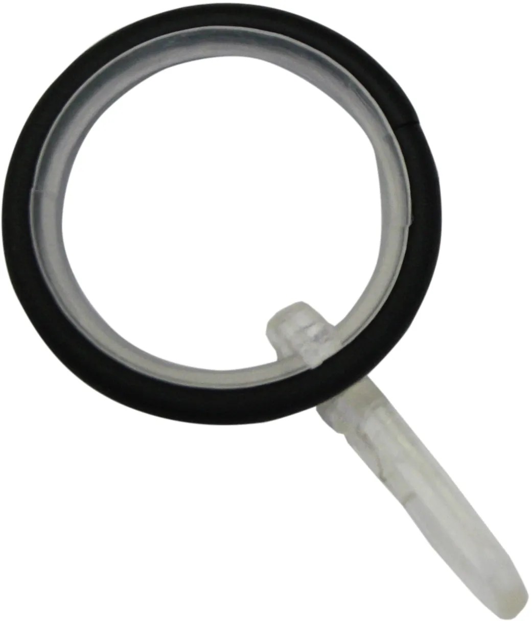 Gardinia Kreta függönykarikák csúszóbetéttel fekete 12 cm x 3 cm Gardinia Kreta függönykarikák csúszóbetéttel fekete 12 cm x 3 cm