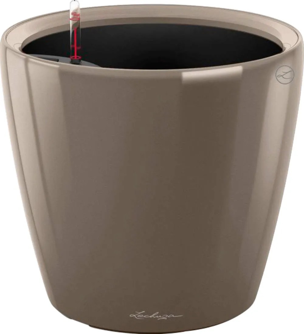 Lechuza Classico Premium LS kaspó 43 cm átmérő x 40 cm szürkésbarna magasfényű Lechuza Classico Premium LS kaspó 43 cm átmérő x 40 cm szürkésbarna magasfényű